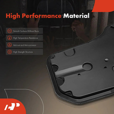 Honda Civic And HR V Automatic Transmission Filter With Pan Gasket Direct Fit Premium Replacement For 2014 2020 Civic 2015 2019 Fit 2016 2020 HR V Replaces 25450P4V013 254205T0003 shown with smooth black surface.