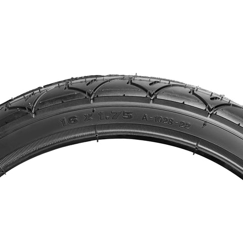 Rear 16x1.75 Tire And Inner Tube Set For Jogging Stroller Wheels Fits 16x1.75 47 305 visible from side angle