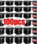 Rock Solid 20 To 100 Piece Round Plastic Chair Leg Protectors And End Caps For Furniture Table Feet. Easy Slide On Pipe Inserts Made Durable PE Plastic Tubing Covers Perfect Hardware Kit. Super Snug Fit No Tools Needed Protect Floors With Style And Tough. 100 pcs 12-25mm PE chair leg protectors
