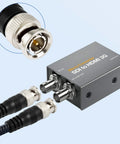 BNC Male 75 Ohm RG-6/U Coaxial Cable with SDI to HDMI converter for HD security systems