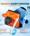 12V Diaphragm Water Pump 3.5 GPM Self Priming With Adjustable 40 To 80 PSI Overload Protection Half Inch MNPT front view