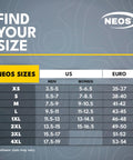 Size chart for Explorer Winter Waterproof Insulated Overshoe For Work Boots Size L Tough As Nails Weatherproof Winter Gear.