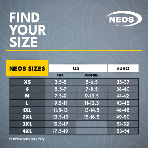 Size chart for Explorer Winter Waterproof Insulated Overshoe For Work Boots Size L Tough As Nails Weatherproof Winter Gear.