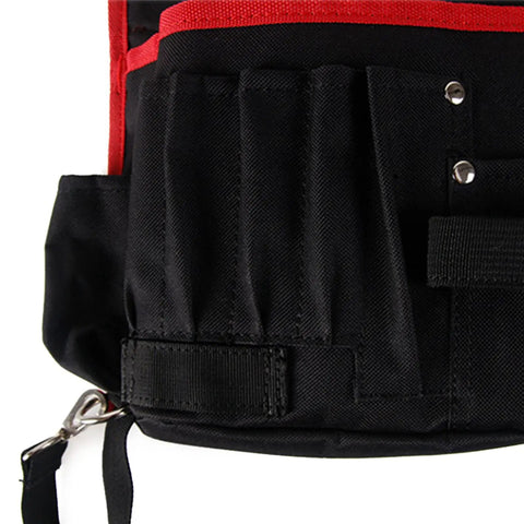Heavy Duty Multi Pocket Tools Bag For Window Tinting And Wrapping Film, Canvas Oxford Cloth Organizer With 13 Tool Holes, close-up