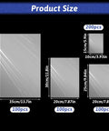 Image of Bulk 500 Pack Heat Shrink Wrap Bags For Packaging, Clear POF Film in sizes 14x20, 8x12, 8x10, 4x6 inches