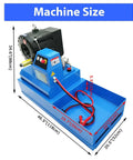 Portable Hydraulic Hose Crimper One Quarter Inch To Two Inch High Pressure Vehicle Hose Crimping Machine 32 MPa With 13 Die Sets dimensions