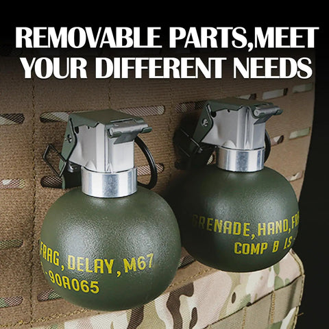 Dummy Grenade Replica Made From Durable Nylon Plastic For Airsoft Tactics And Cosplay Gear Lightweight Nonfunctional Prop Grenades