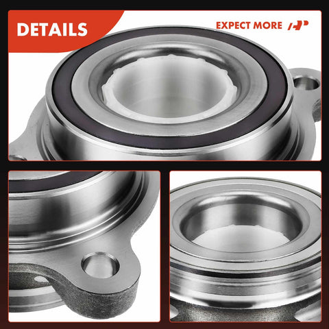 Close-up of Two Pack Front Wheel Bearing And Hub Assembly For Toyota Tundra Sequoia Land Cruiser And Lexus LX570 Beefed Up Heavy Duty