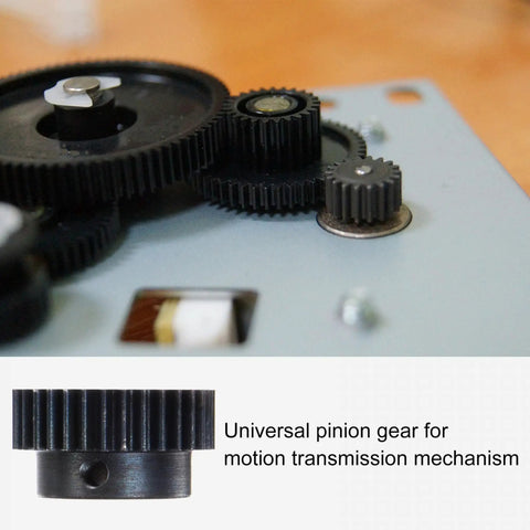 Mod 1 Pinion Gear 32 Teeth 6mm Bore Hardened Steel for RC Cars Trucks and Buggy Gear Drive with surface detail.