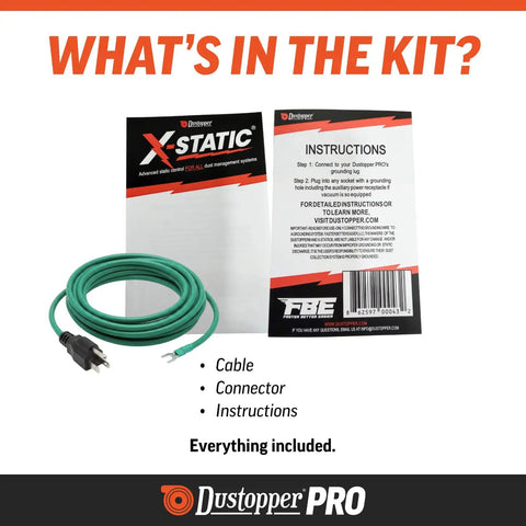 X Static Grounding Kit For Cyclone Dust Collectors And Shop Vacuums Anti Static Ground Wire And Grounding Plug For Wet Dry Vacuums