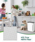 2 Pack H13 True HEPA Replacement Filters For PureZone Air Purifier Include 2 Filters And 2 Prefilters in kitchen setting