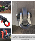 2 Pack D Ring Shackle Isolators Kit With Washers For Standard Three Quarter Inch Shackles Rubber Shackle Isolators Protect Bumper