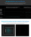 Comparison chart of RPLIDAR C1 Fusion Lidar DTOF Laser Scanner for Robotics with mapping and navigation capabilities.