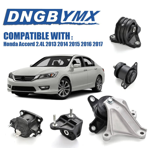 Honda Accord Two Point Four Liter Engine Motor Mount Set For 2013 2014 2015 2016 2017 Replacement A65072 A65054 A65040 A65068 A65071