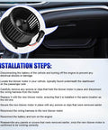 Installation steps for Front HVAC Blower Motor With Fan Replacement For 2007 2014 Chevy Silverado 1500 2500 3500 Suburban Tahoe Avalanche GMC Sierra Yukon Cadillac Escalade Easy Install Direct Swap