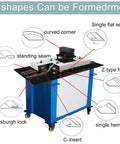 Electric Sheet Metal Seamer Pro Grade Multi Functional Seam Lock Forming Machine With 7 Shape Options For 1.2mm Iron Sheet diagram