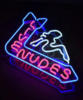 Live Nudes Neon Sign For Bars And Home Glass Neon Lights On Acrylic Backing Preassembled Wall Decor 16x12 Inches