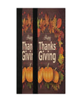 Two Pack Thanksgiving Halloween Refrigerator Door Handle Covers 14 by 5.5 Inches with pumpkins and leaves design