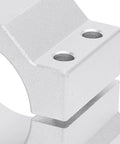 Qudinip spindle clamp motor bracket, 45mm aluminum alloy CNC router mount with screws, close-up view