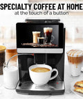 Fully Automatic Espresso Machine With Built In Grinder And Milk Foam 19 Customizable Coffee Options Auto Clean Easy Maintenance