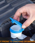 Porsche Cayenne Washer Fluid Reservoir Cap Cover Direct Fit Plastic Cap For Windshield Washer Fluid Replaces 3Q0955455 Fits 2003 To 2018 Cayenne And 2015 To 2024 Macan Easy Install No Fuss Replacement Part installed on reservoir.