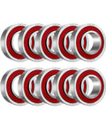 Heavy Duty Three Quarter Inch Roller Bearings For Lawn Mowers And Yard Gear Smooth Spinning Galvanized Carbon Steel 10 Pack