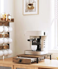 Compact Coffee Pod Drawer Holder With 35 Capsule Capacity For K Cup Storage And Sliding Mesh Basket Organizer on kitchen countertop
