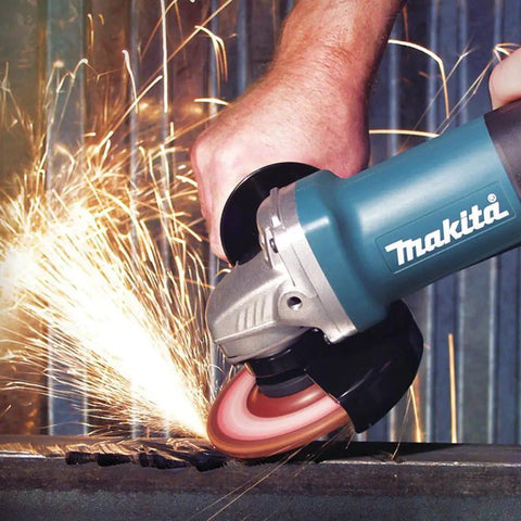 Beast 7.5 Amp Four And A Half Inch Paddle Switch Cut Off And Angle Grinder With Lightweight 4.5 Pound Body Small 2.5 Inch Barrel Grip Dust Sealed Labyrinth Construction Lock On Off And Ergonomic Grip For Tough Pro Projects