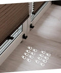 40 Pack Plastic Curtain Hooks For Doors And Curtain Rods With Silent Glide No Fuss Easy Hanging on hardwood floor