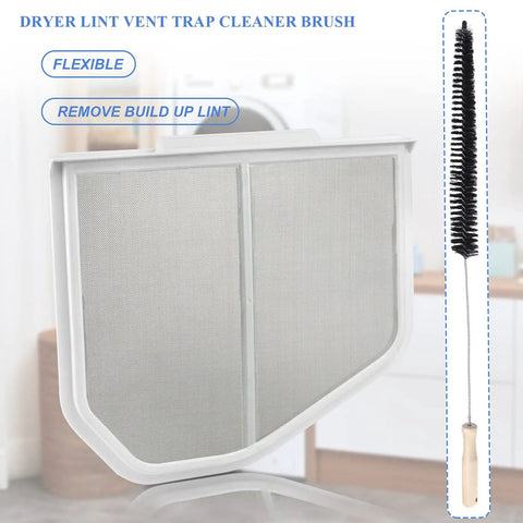 Stainless Steel Dryer Lint Filter Catcher Screen For Whirlpool Kenmore Maytag Replacement Part W10049360 8066170 with brush