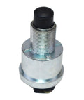 Momentary Push Button Start Switch With Neoprene Cap And Panel Mount Fits Five Eighth Inch Hole Screw Terminal Universal Black Beefed-Up Automotive Start Button For Cars Trucks And Jeeps, front view