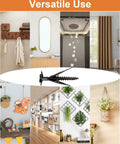 Heavy Duty Self Drilling Drywall Anchors With Screws For Hanging Shelves Mirrors Picture Frames Artwork Clocks displayed in versatile home settings.