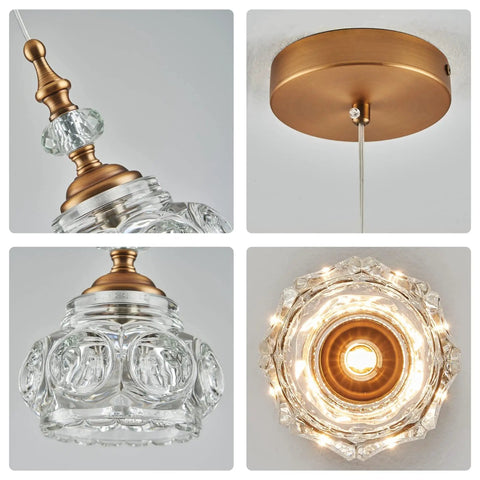 Brass Showstopper Pendant Light Fixture For Kitchen Island And Living Room Modern Ceiling Lighting Unique Design