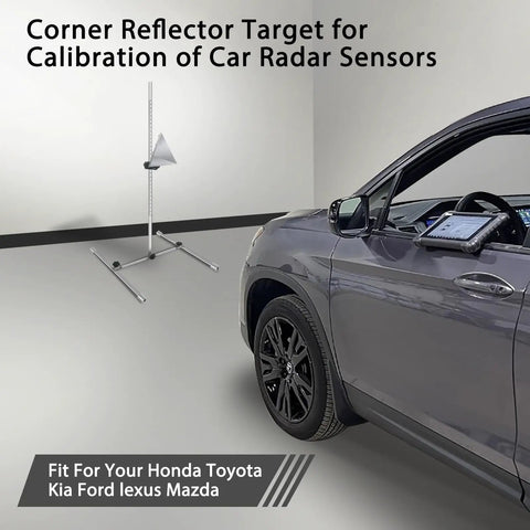 DIY Friendly ADAS Calibration Tool Kit For Honda Toyota Kia And Ford with radar aiming, scale post, corner reflector, aluminum stand