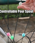 Person attaching 36 Pack Glow In The Dark Luminous Bicycle Wheel Spoke Wrap Tubes In Colorful Plastic For Spokes Decoration Bike Accessories