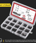 Heavy Duty Zinc Plated Nylon Lock Nuts Assortment Kit Offers Rock Solid Hex Head Stability With Secure Thread Grip Includes 165 Piece Metric Bolt Set In Seven Key Sizes M3 To M12 Stored In A Tough Resealable Case For Daily Shop Tasks.