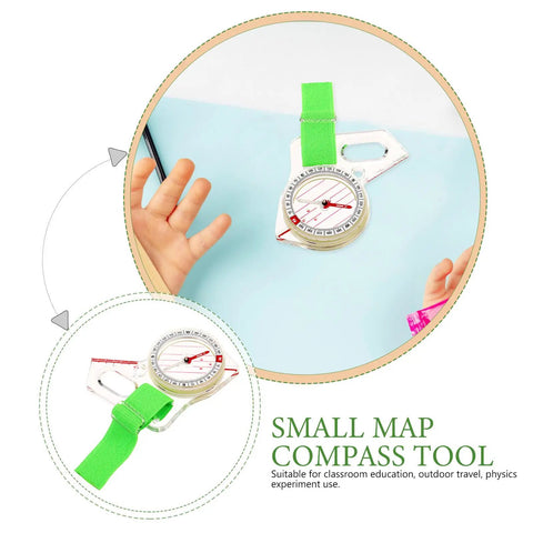 Grab And Go Pocket Orienteering Thumb Compass For Outdoor Navigation And Map Reading Small Portable Directional Tool