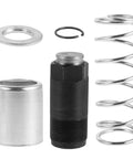 Floor Jack Pump Parts Replacement Kit With Precise Fit For Vehicles Iron And Rubber Spring Washers Oil Filler Plug Card Rings And Hydraulic Jack Accessories For Easy No Fuss Garage Vehicle Repair, close-up parts