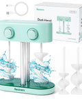 Dual Head Resin Mixer Rechargeable Epoxy Mixer With Stepless Speed For Minimal Bubbles Electric Spiral Paddle Silicone resin mixer with box and paddles