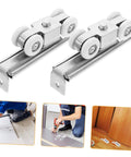 Stainless Steel Sliding Door Pulley Wheel Kit Heavy Duty Roller For Closet And Patio Doors installation and components