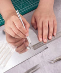 Cutting Mirror Chrome Aluminum Foil For Model Cars And Aircraft 2 Pack Bare Metal Sheets 6 x 11.75 Inches with precision knife