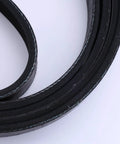 Premium Serpentine Belt Drive Tensioner Kit Designed For Toyota Tundra 4.7L V8 2000 2006 OEM Fits and Replaces 90K38488A Is Backed By Full Warranty Guarantee Makes Your Rig Work Smooth As Silk Keeping Systems Locked Tight For Max Power Lasts A Lifetime black serpentine belt close-up