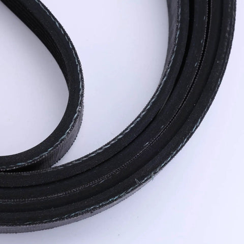 Premium Serpentine Belt Drive Tensioner Kit Designed For Toyota Tundra 4.7L V8 2000 2006 OEM Fits and Replaces 90K38488A Is Backed By Full Warranty Guarantee Makes Your Rig Work Smooth As Silk Keeping Systems Locked Tight For Max Power Lasts A Lifetime black serpentine belt close-up