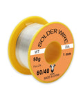 No Clean Solder Wire For Electrical Soldering And Do It Yourself Pro Grade Precision Repairs 1mm Diameter 50g 60 40 Tin Lead Alloy Reel