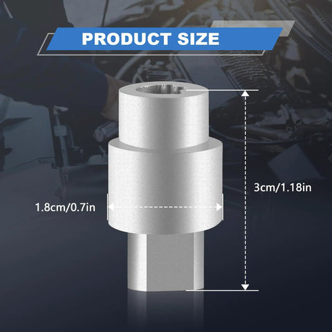 Upgraded Aluminum Temperature Door Servo Coupling size details for Ram 1500 1999-2001, Ram 2500 3500 1999-2002