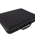 Black Rugged Travel Case For Mini Dish Kit With Shockproof IP67 Waterproof EVA Storage, precise foam inserts, and sturdy handle, closed view