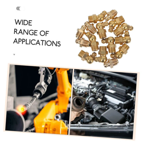 Grease Fitting All-In-One Kit With 60 Pieces 1/4-28 SAE next to industrial and automotive equipment applications