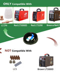 Compatibility guide for 13 Ft Plasma Cutting Torch For Red LT5000D LT3500 LT3200 And Brown LT3500, not for Brown LT5000D.