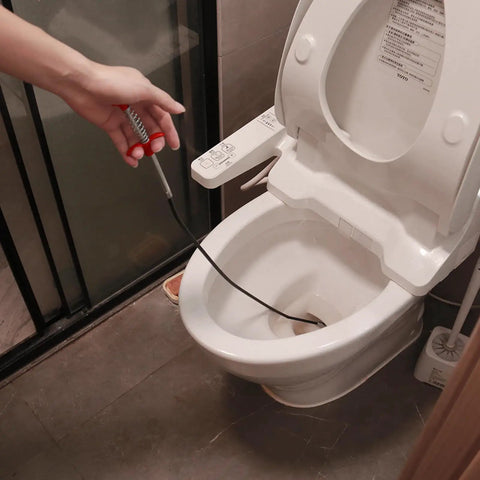 116 Inch Flexible Grabber Claw Tool Reacher For Hair Clogs In Toilet Sewer Shower Kitchen And Bathroom Drains, 4-Prong Claw With Easy Grip Handle, Quick Clog Remover For DIY Home Fix