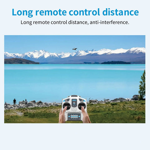 Person using Six Channel RC Transmitter And Receiver Kit With 2 4 GHz Radio Control For Planes Drones Multirotors Cars